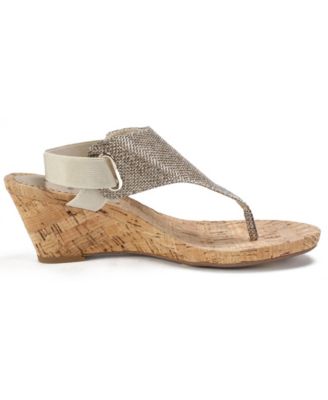 white mountain all good wedge sandals