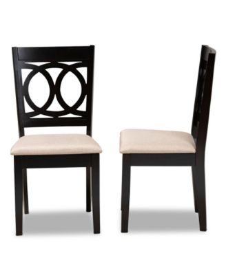 Lenoir Transitional 2 Piece Dining Chair Set with Seat
