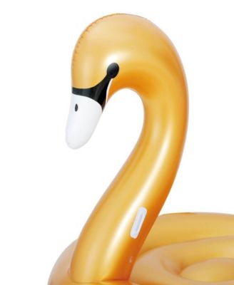 Summer Waves Large Giant Ride-On Swan Inflatable Swimming Pool Float ...