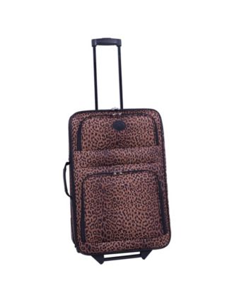 Animal&nbsp;Print 5 Piece Spinner Luggage Set
