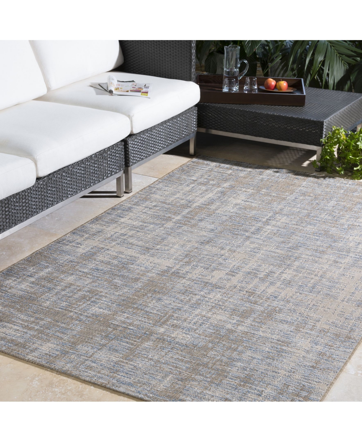 Livabliss Santa Cruz Stz-6013Outdoor Area Rug - Mist