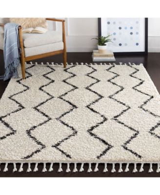 Berber Shag BBE-2303 Charcoal Area Rug