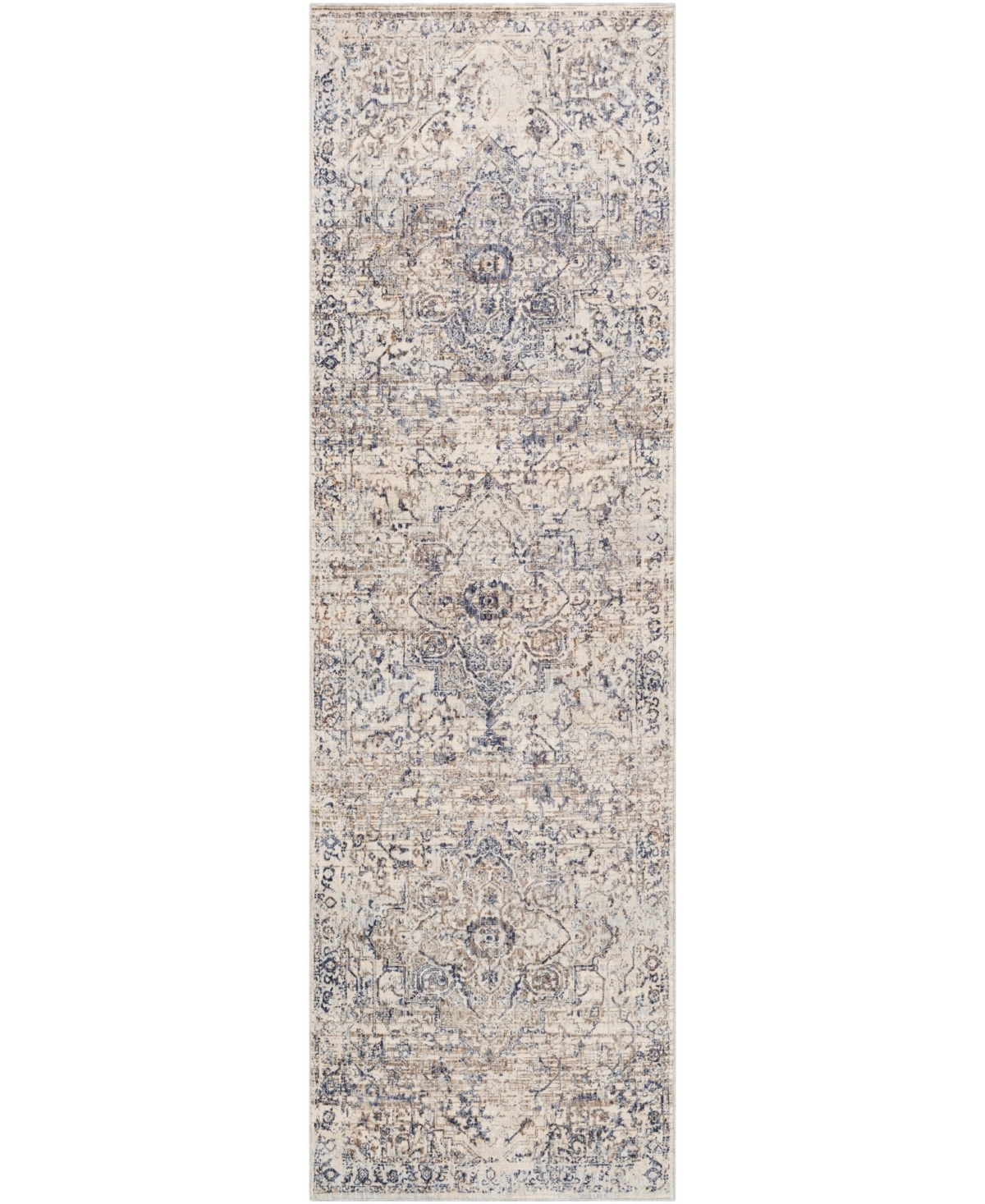 Surya Closeout! Livabliss Palazzo Pzl-2304 Navy 3'3" X 10' Runner Area Rug In Blue