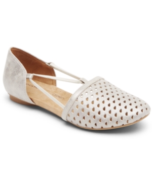 image of Rockport Women-s Reagan Perforated Flats Women-s Shoes