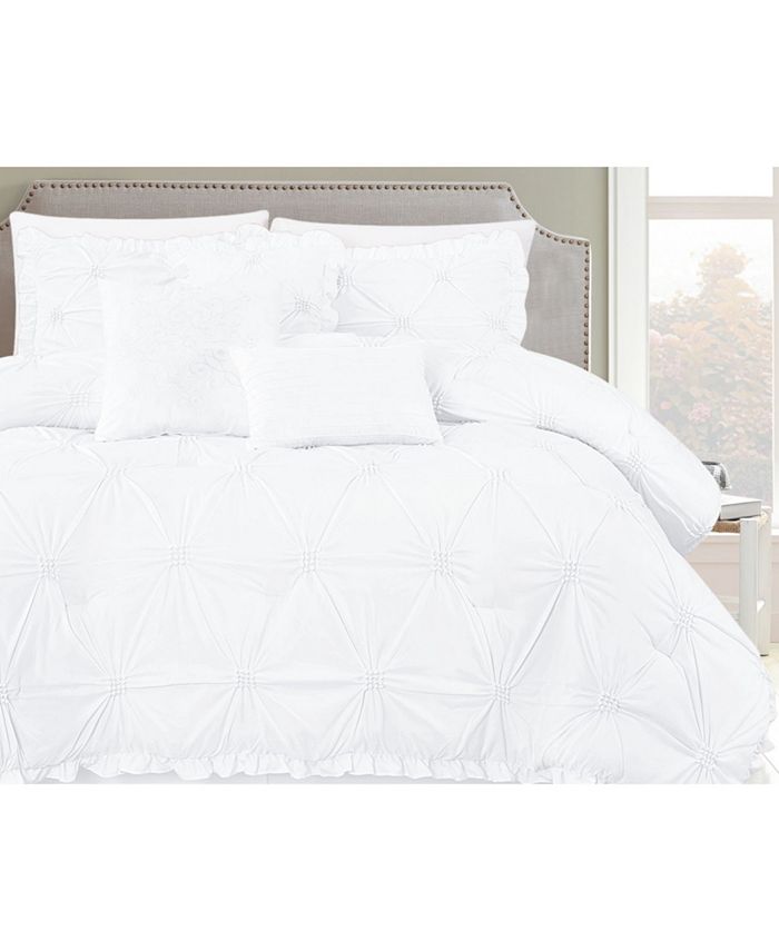 Addy Home Fashions Shabby, Chic 7 Piece Comforter Set, King Macy's