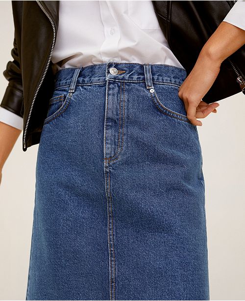 MANGO Midi Denim Skirt & Reviews Women Macy's