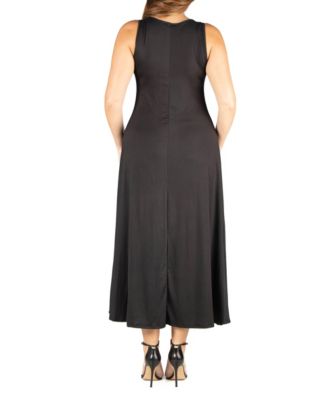 Plus Size Simple A-line Tank Maxi Dress