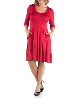 Women's Plus Size Fit and Flare Dress