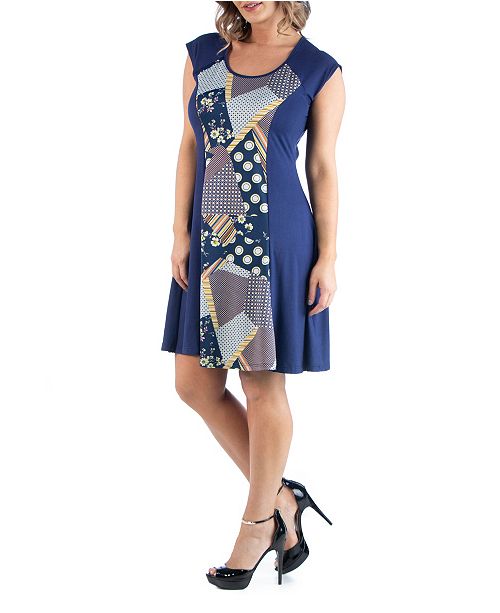 24seven Comfort Apparel Women S Plus Size A Line Dress Reviews