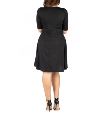 Plus Size Knee Length Dress