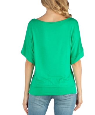 Loose Fit Dolman Maternity Top with Wide Sleeves