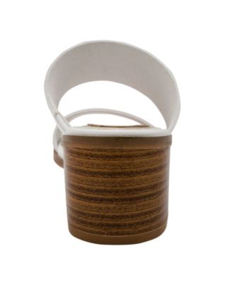 Women's Halo Two-Band Block-Heel Slides