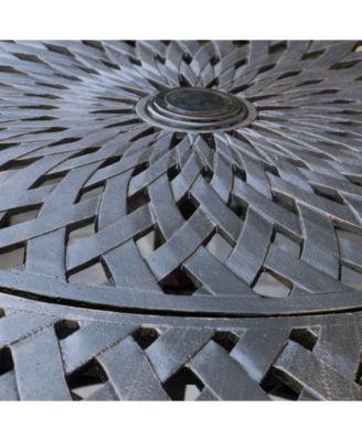 Cayman Traditional Outdoor Cast Hexagonal Dining Table