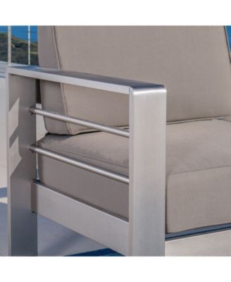 Cape Coral Outdoor Loveseat Sofa with Tray