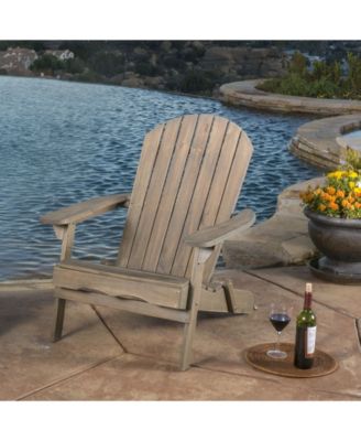 Hanlee Gray Folding Adirondack Chair