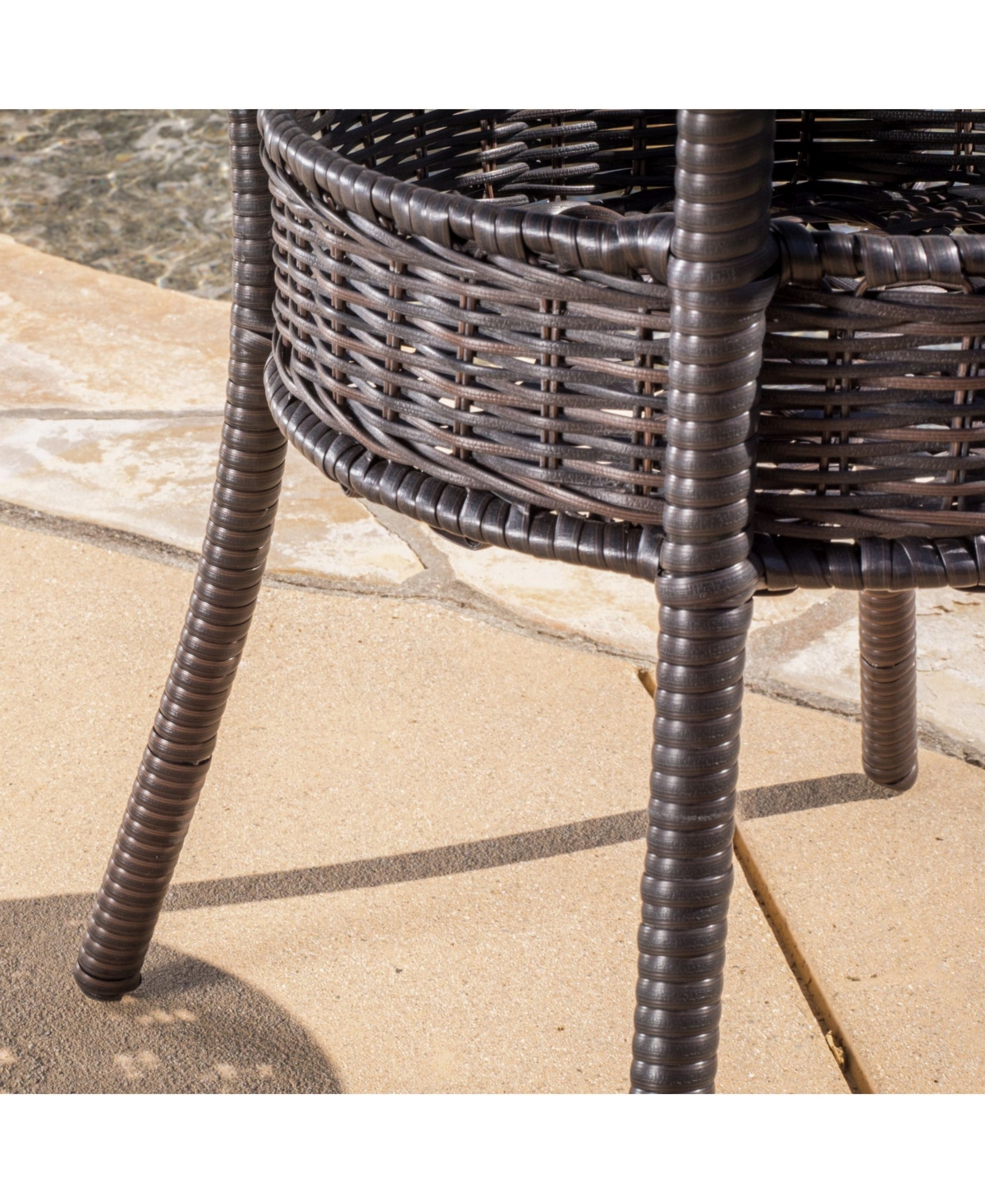 Noble House Malone Outdoor 3 Piece Bistro Set