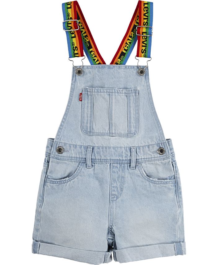 Levi's Big Girls Rainbow Logo Cotton Denim Shortalls & Reviews - Dresses -  Kids - Macy's