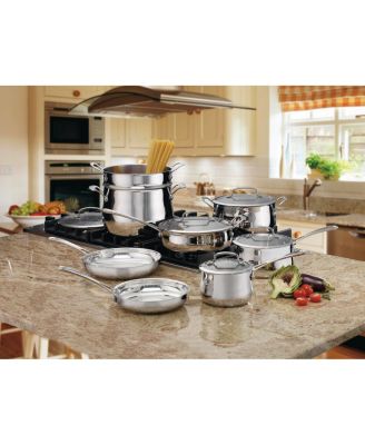 Contour Stainless Steel 13-Pc. Cookware Set