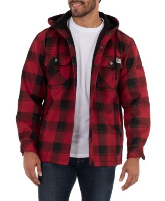 fleece flannel hoodie