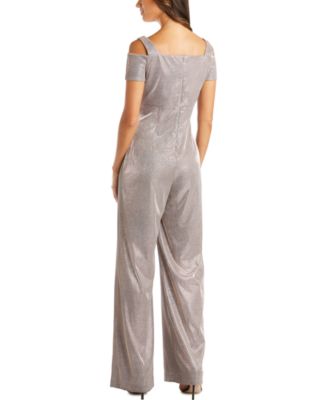 silver shimmer jumpsuit
