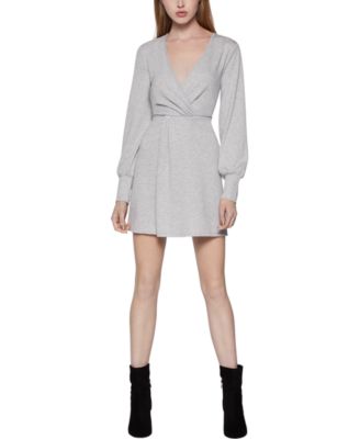 bcbgeneration faux wrap mini dress