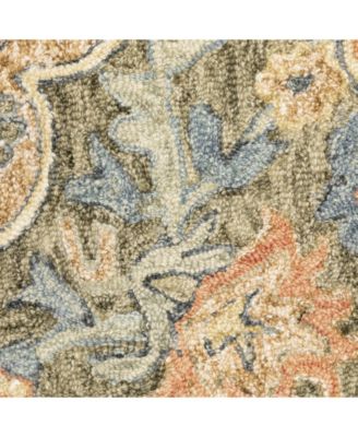 Alfresco 28401 Blue 2'6" x 8' Runner Area Rug