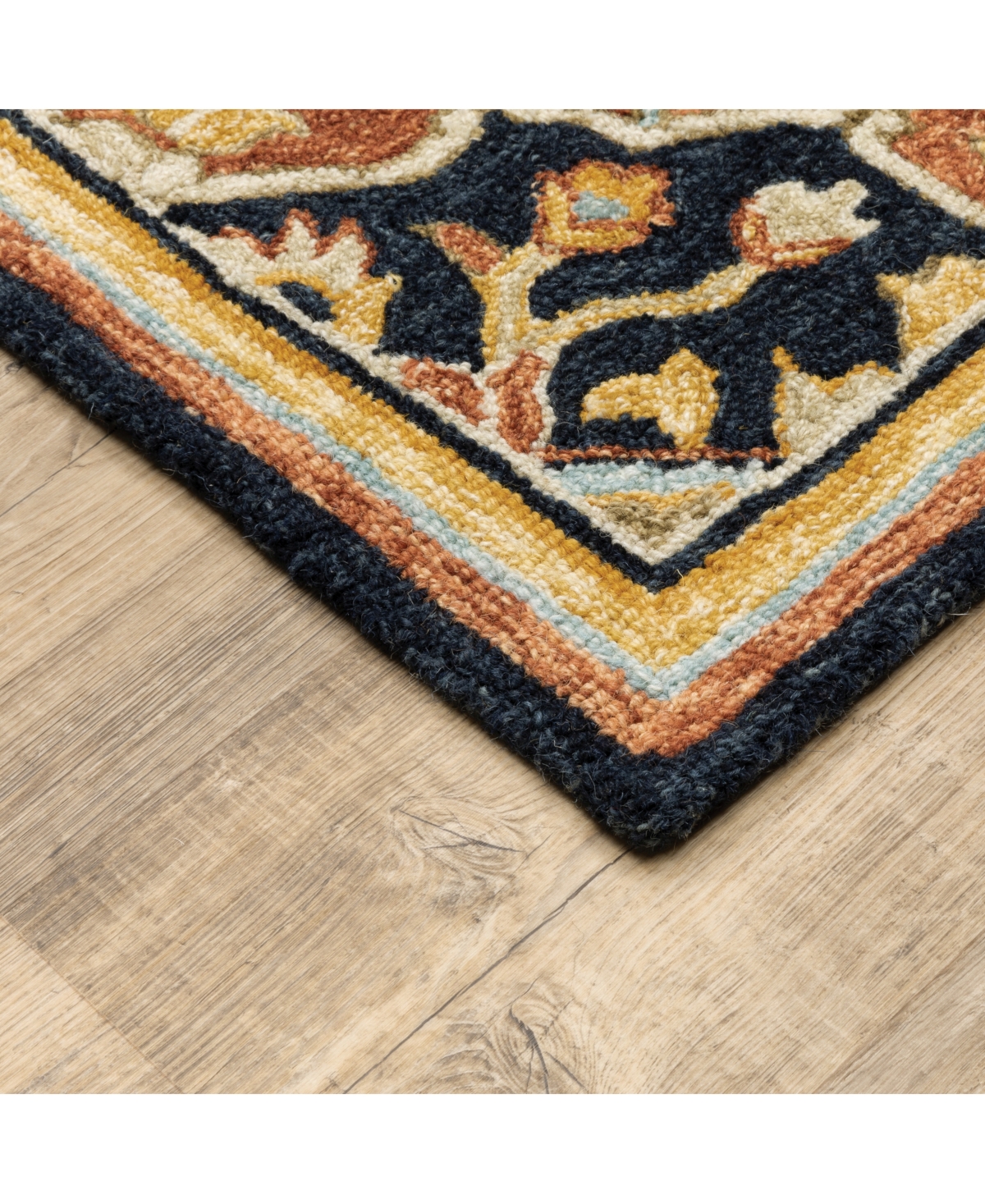 Jhb Design Garden GAR08 Navy Area Rug