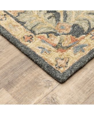 Alfresco 28401 Blue 2'6" x 8' Runner Area Rug