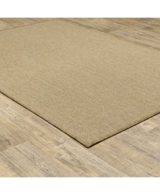 Karavia 2067X Sand 6'7" x 9'6" Outdoor Area Rug