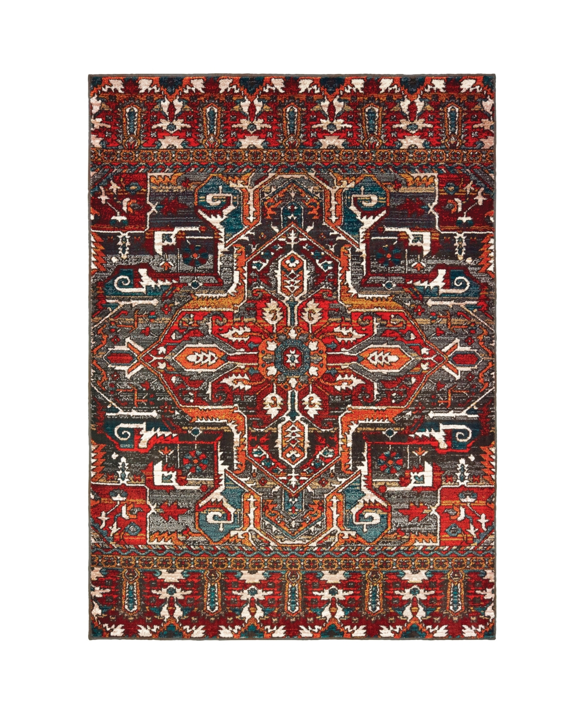 Oriental Weavers Sedona 9575a 5'3in x 7'6in Area Rug - Red