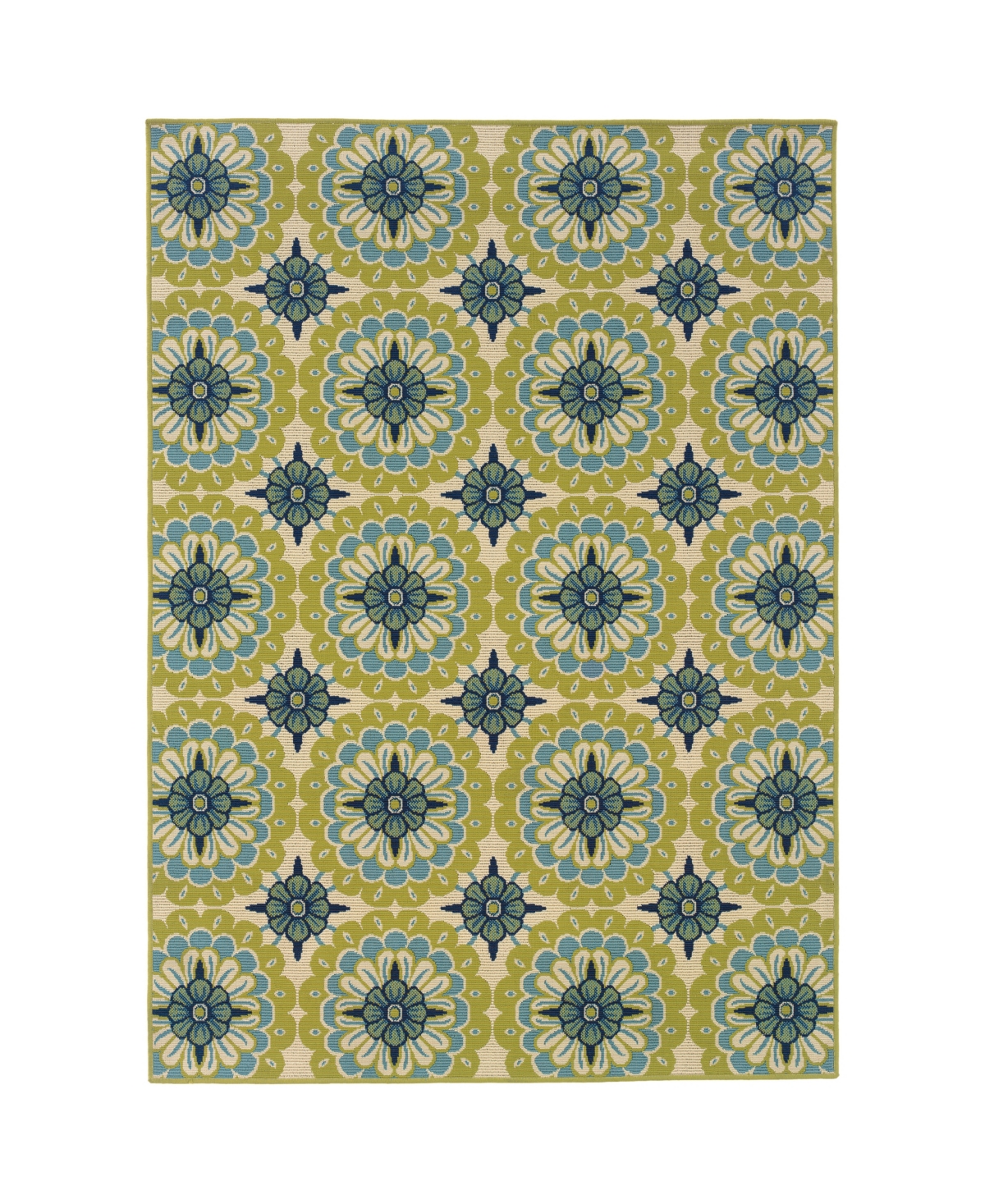 Jhb Design Bella BEL10 8'6in x 13' Outdoor Area Rug - Green