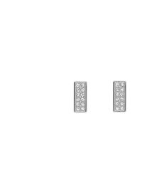 Women's Silver-Tone Stainless Steel Stud Earrings