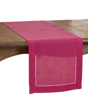 Saro Lifestyle Runner with Hemstitched Border