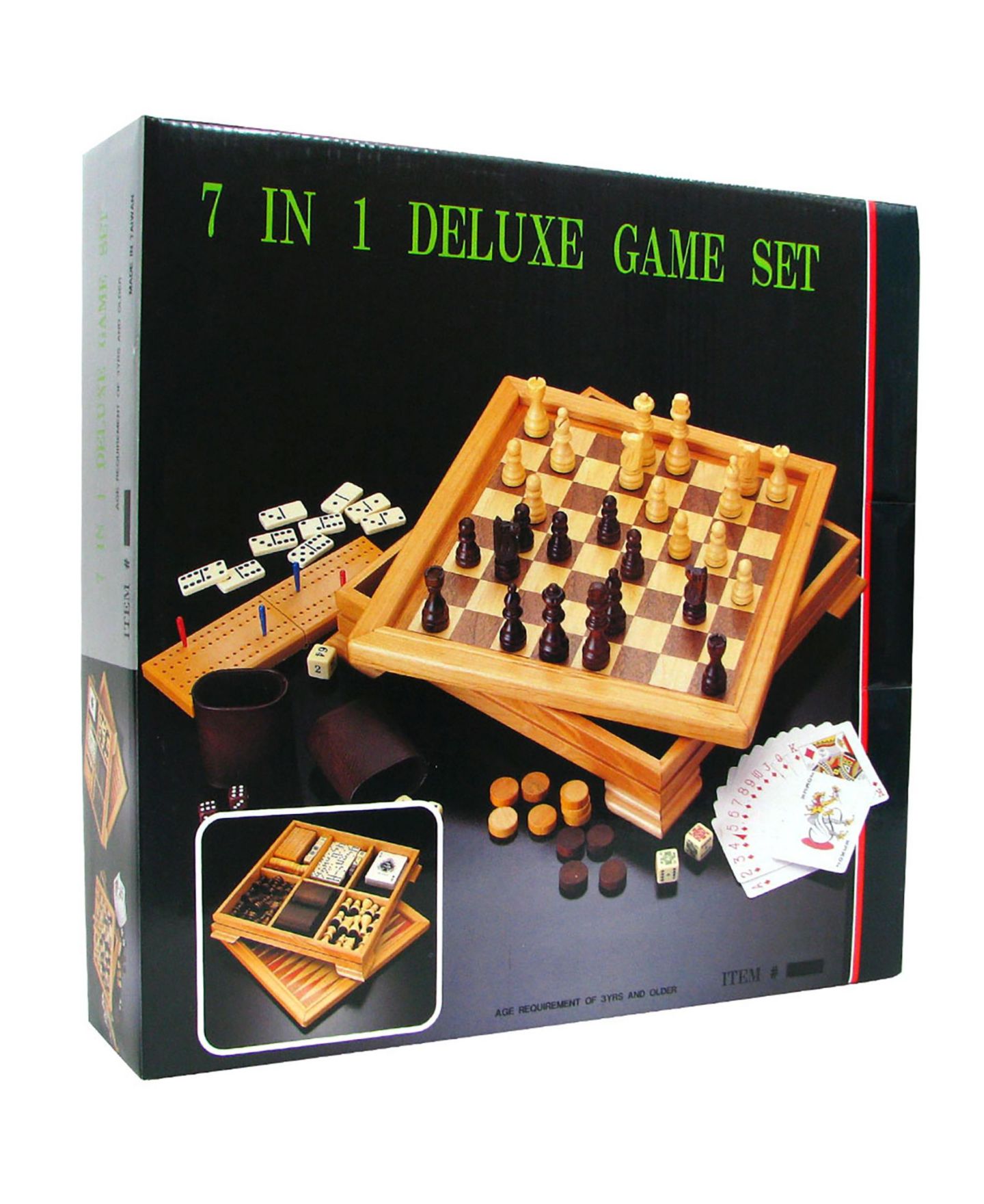 Детские настольные игры Trademark Global 7-In-1 Classic Board Game Set, Ages 3+ — фото 4