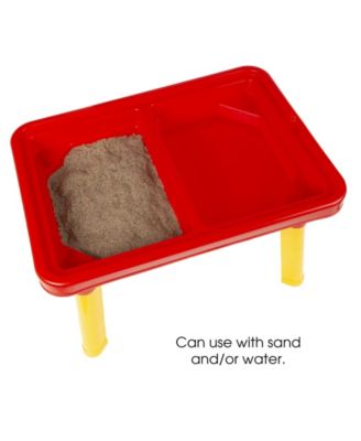Hey Play Water Or Sand Sensory Table With Lid And Toys - Portable Covered Activity Playset For The Beach, Backyard Or Classroom