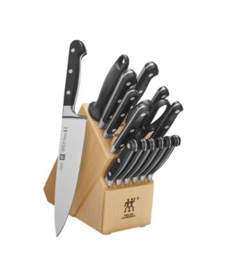 Zwilling Twin Signature 15-Piece Self-Sharpening Knife Block Set - Natural