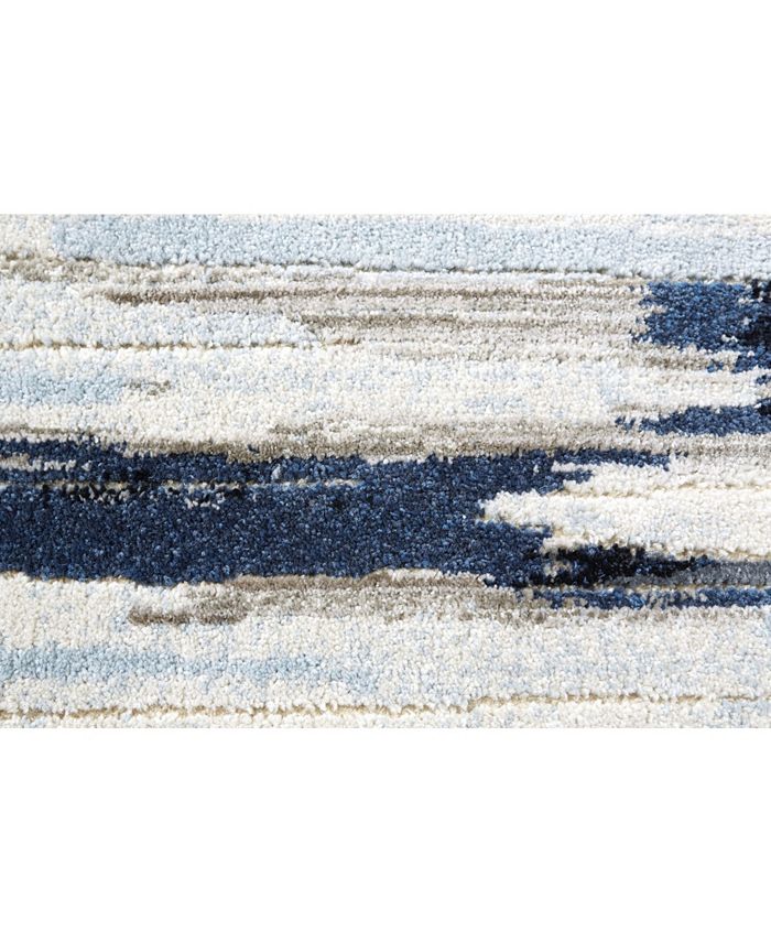 Simply Woven Joelle R3468 Indigo 7'10" x 11'" Area Rug Macy's