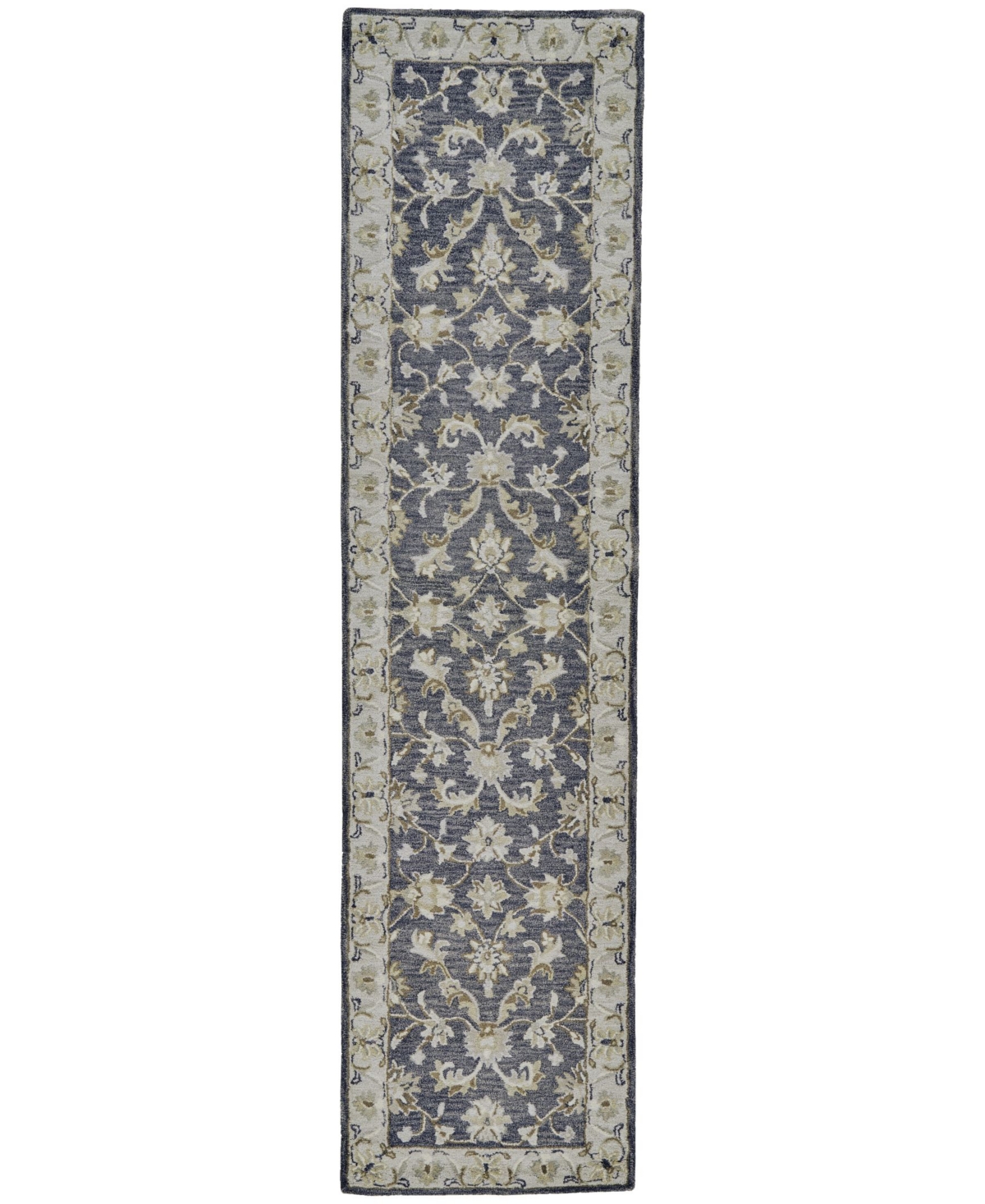 Feizy Zoie R8397 Charcoal 2'6in x 10' Runner Rug - Charcoal