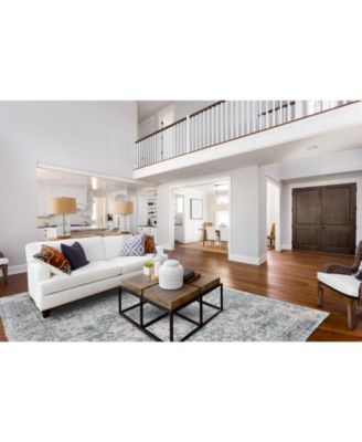 Nadia R8383 White 5' x 8' Area Rug