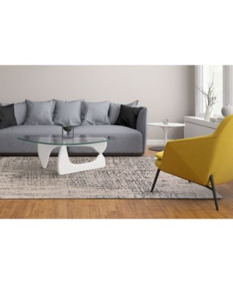 Prasad R3683 Gray 8' x 11' Area Rug