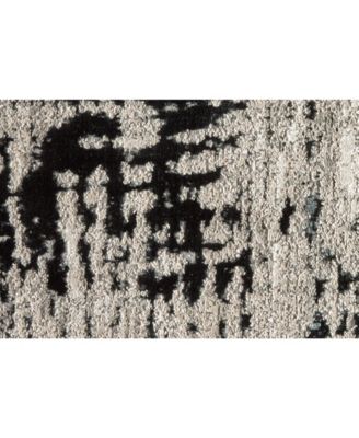 Micah R3339 Black 5' x 8' Area Rug