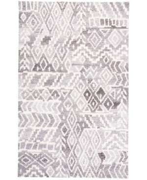 Simply Woven Asher R8771 Taupe 3'6" X 5'6" Area Rug