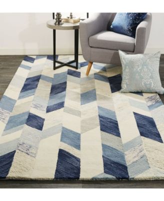 Arazad R8446 Blue and Ivory 2' x 3' Area Rug