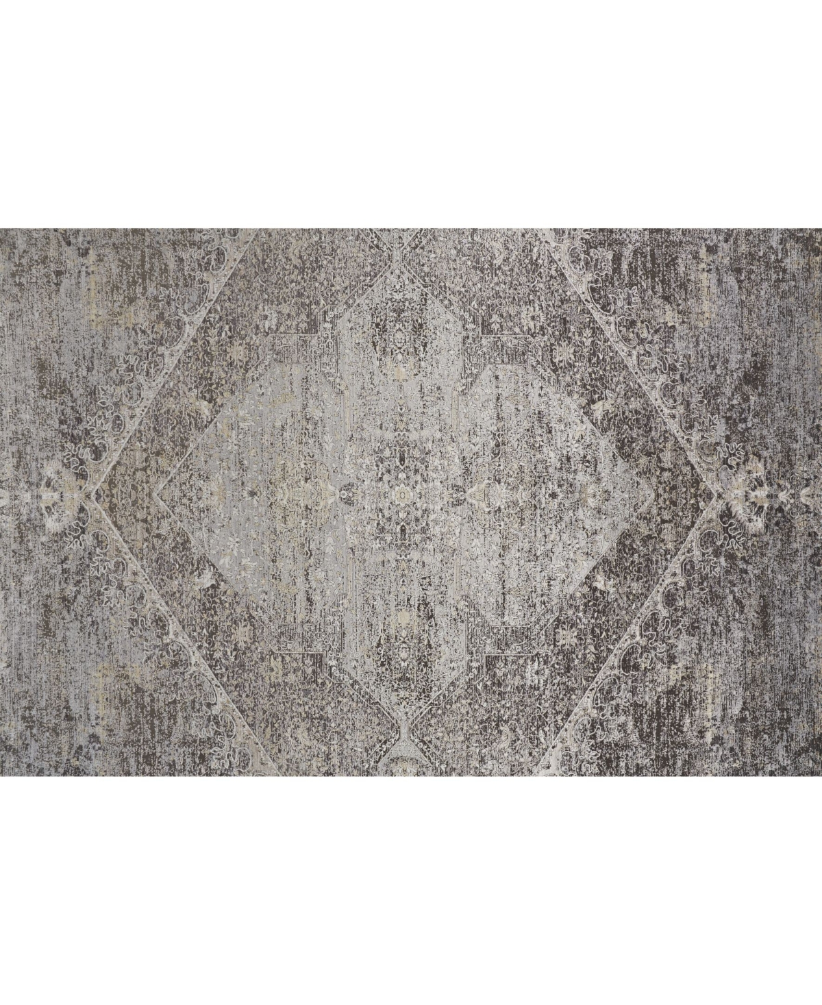 Feizy Sarrant R3963 Charcoal Area Rug