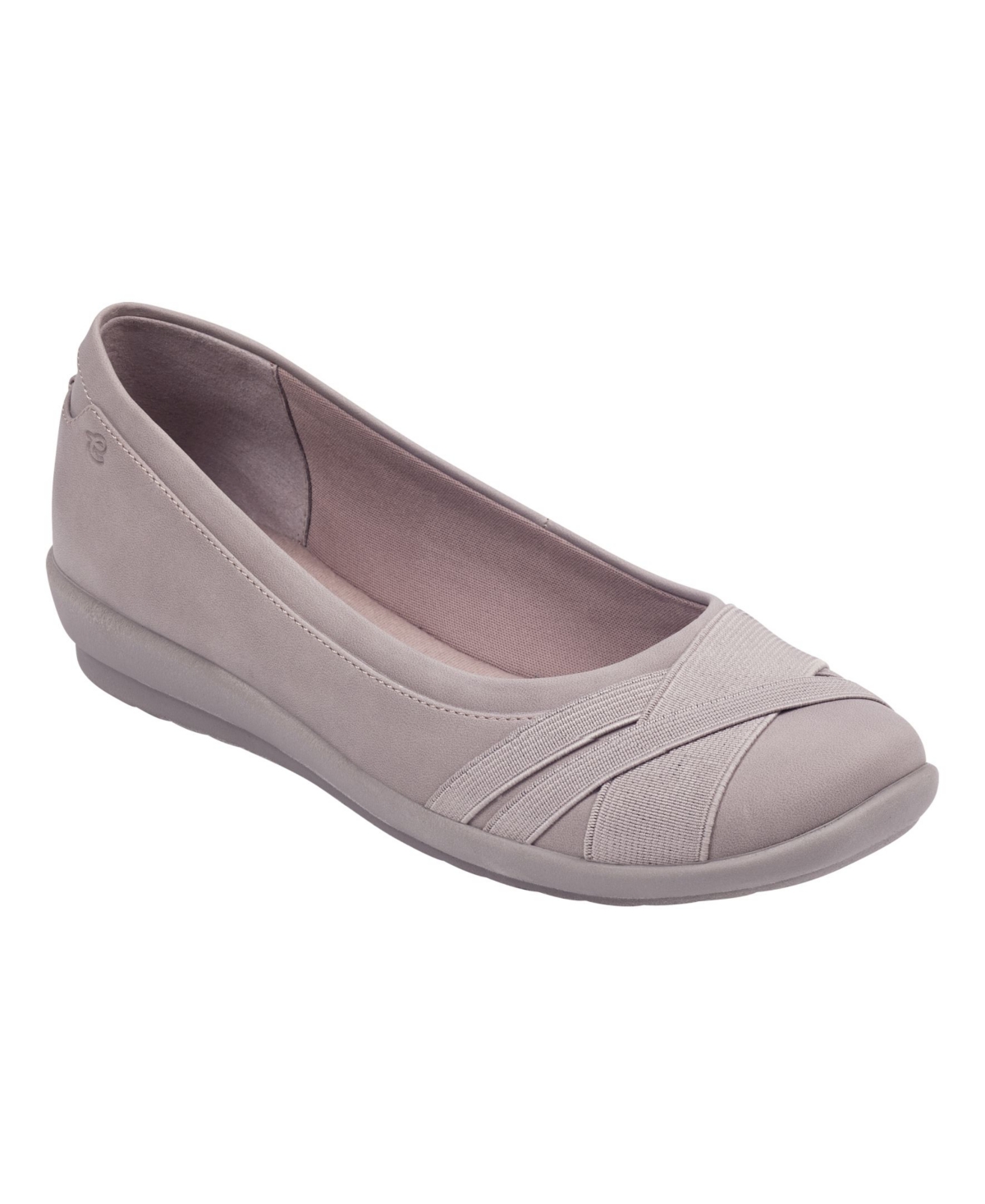 Easy Spirit Women's Acasia Round Toe Slip-on Casual Flats In Taupe