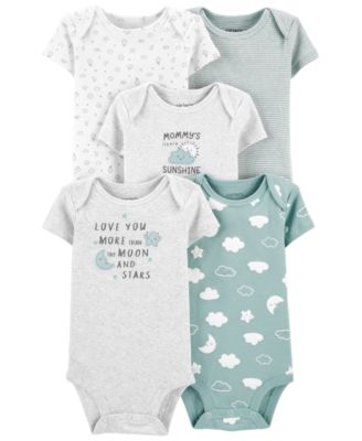 plain red baby bodysuit