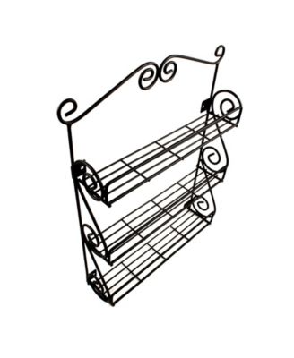 Scroll Wall Mount 3-Tier Spice Rack