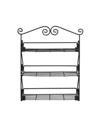 Scroll Wall Mount 3-Tier Spice Rack