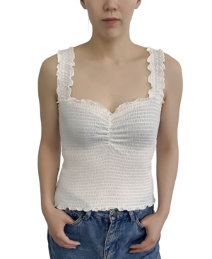 image of Crave Fame Juniors- Smocked Top