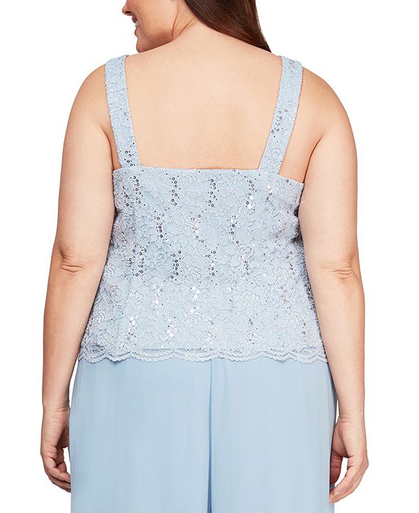 macys plus size evening separates
